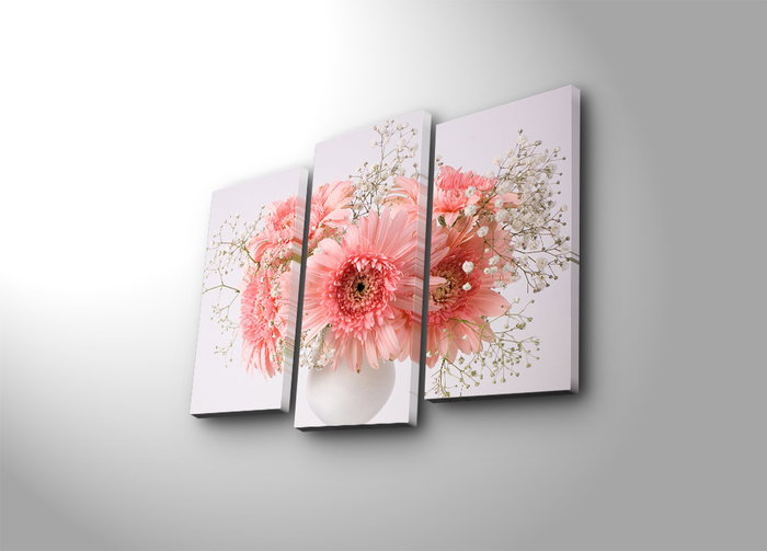 Wallity 3KBPAT-44 Lienzo Decorativo de 3 Piezas Multicolor